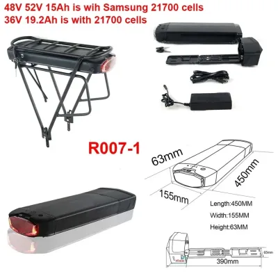 Batterie au lithium pour porte-bagages de vélo – image 3