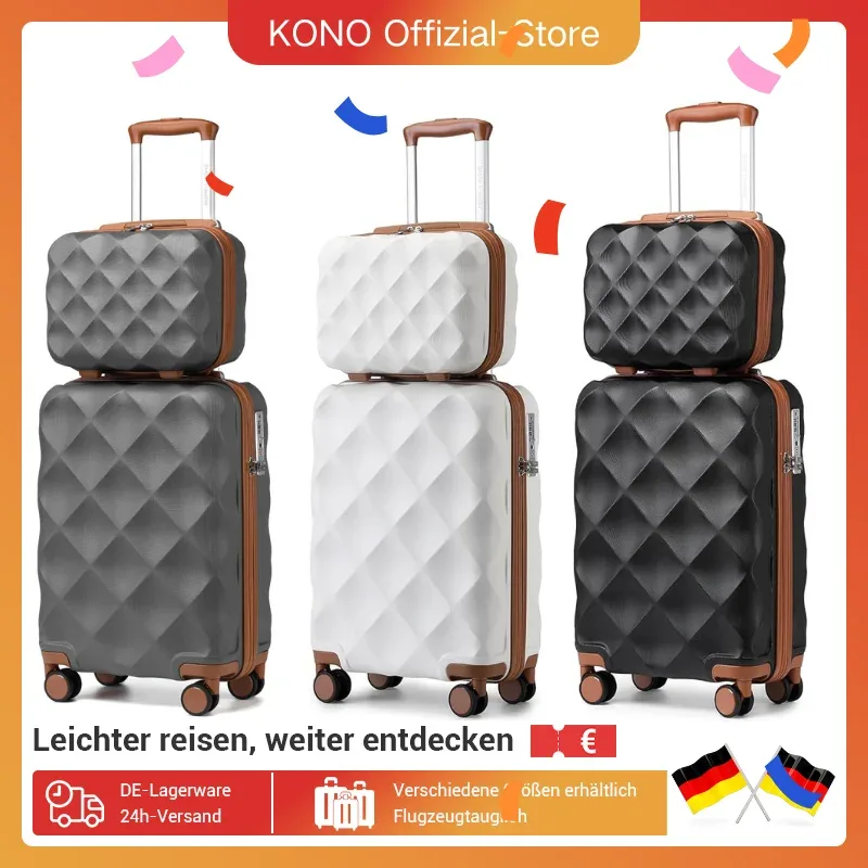 Ensemble valise cabine et trousse rigide