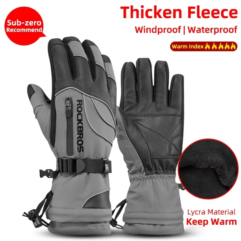 Gants d'hiver imperméables en polaire