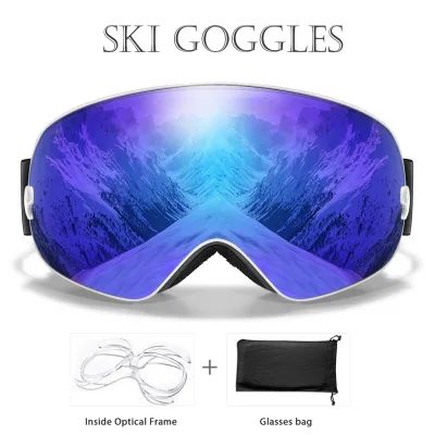 Lunettes de ski anti-buée multicolores