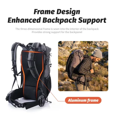 Sac à dos de randonnée 60 + 5 L en nylon – image 2