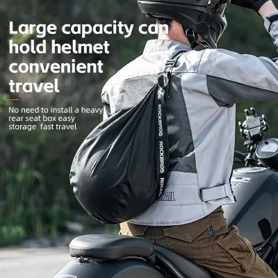 Sac à dos moto réfléchissant pour casque – image 2