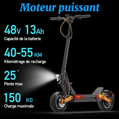 Trottinette électrique pliable 48 V, pneus 25,5 cm – image 2