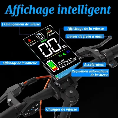 Trottinette électrique pliable 48 V, pneus 25,5 cm – image 3