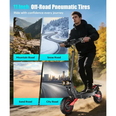 Trottinette électrique pliable à double moteur – image 2