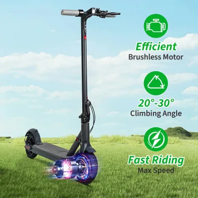 Trottinette électrique pliable à pneus pleins – image 3