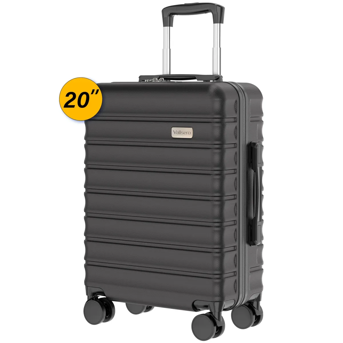 Valise cabine ABS à roulettes pivotantes