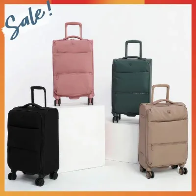 Valise cabine chariot en nylon, 4 roues