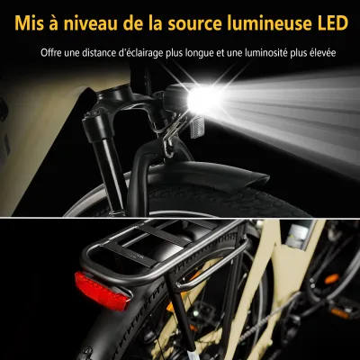 Vélo électrique de ville 7 vitesses, frein à disque – image 2