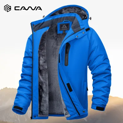 Veste de ski homme en polaire à capuche