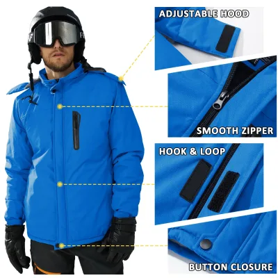 Veste de ski homme en polaire à capuche – image 3